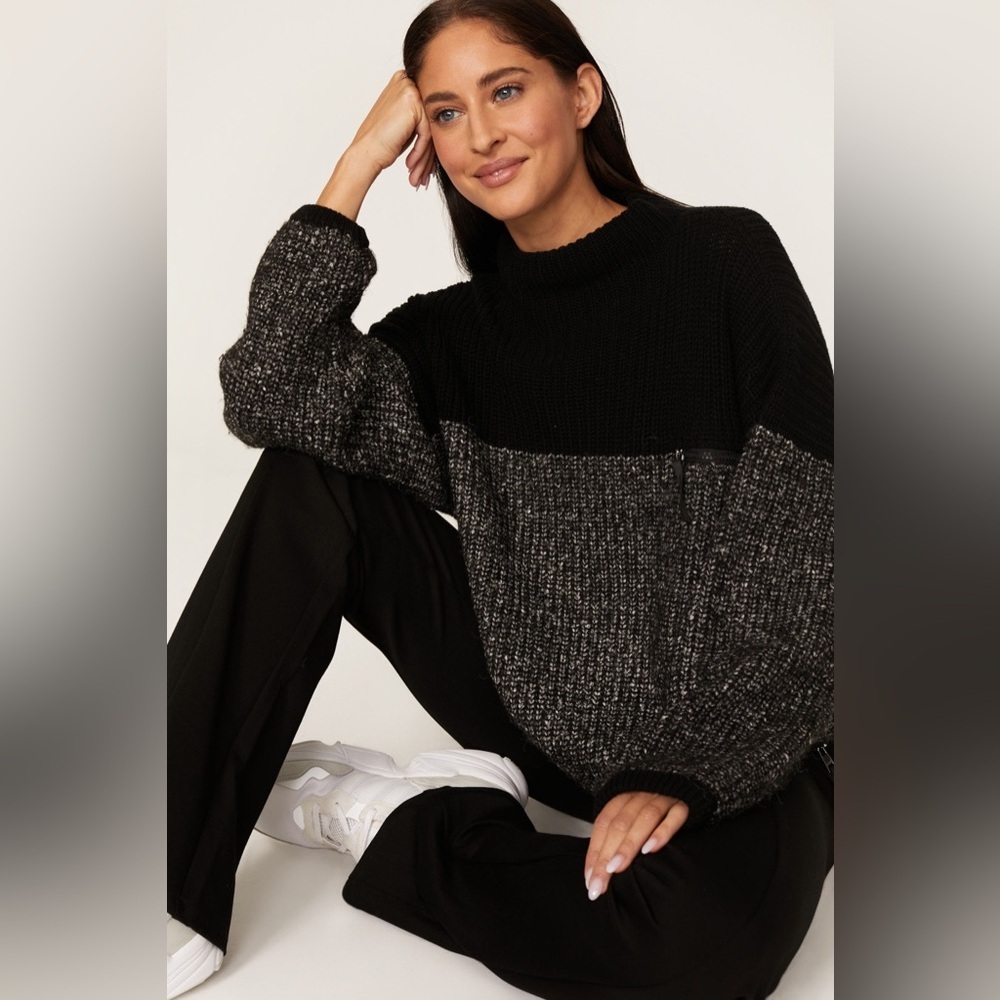 Varley Darwell Colourblock Sweater | Size Medium